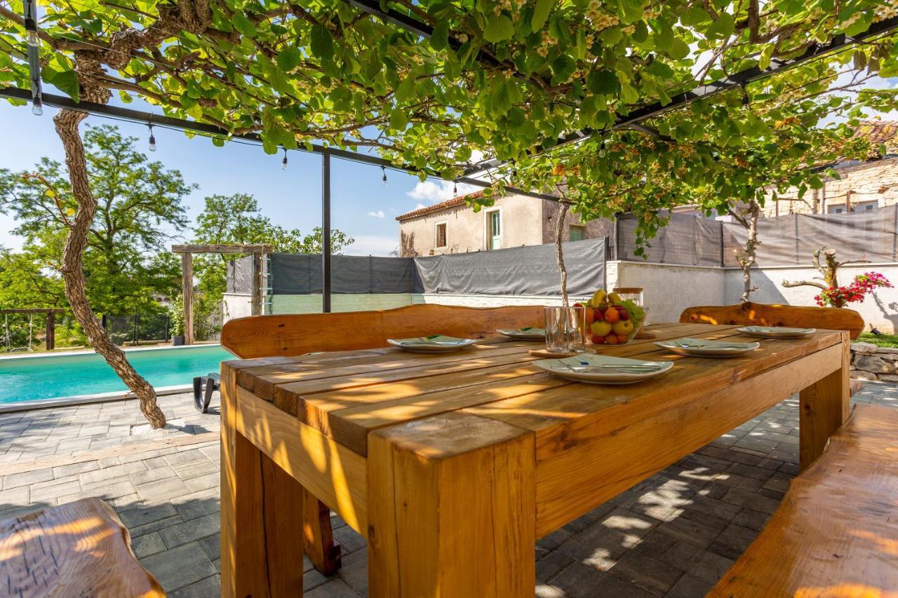 House With Pool Poli Stare Nuoni Villa Zminj Bagian luar foto