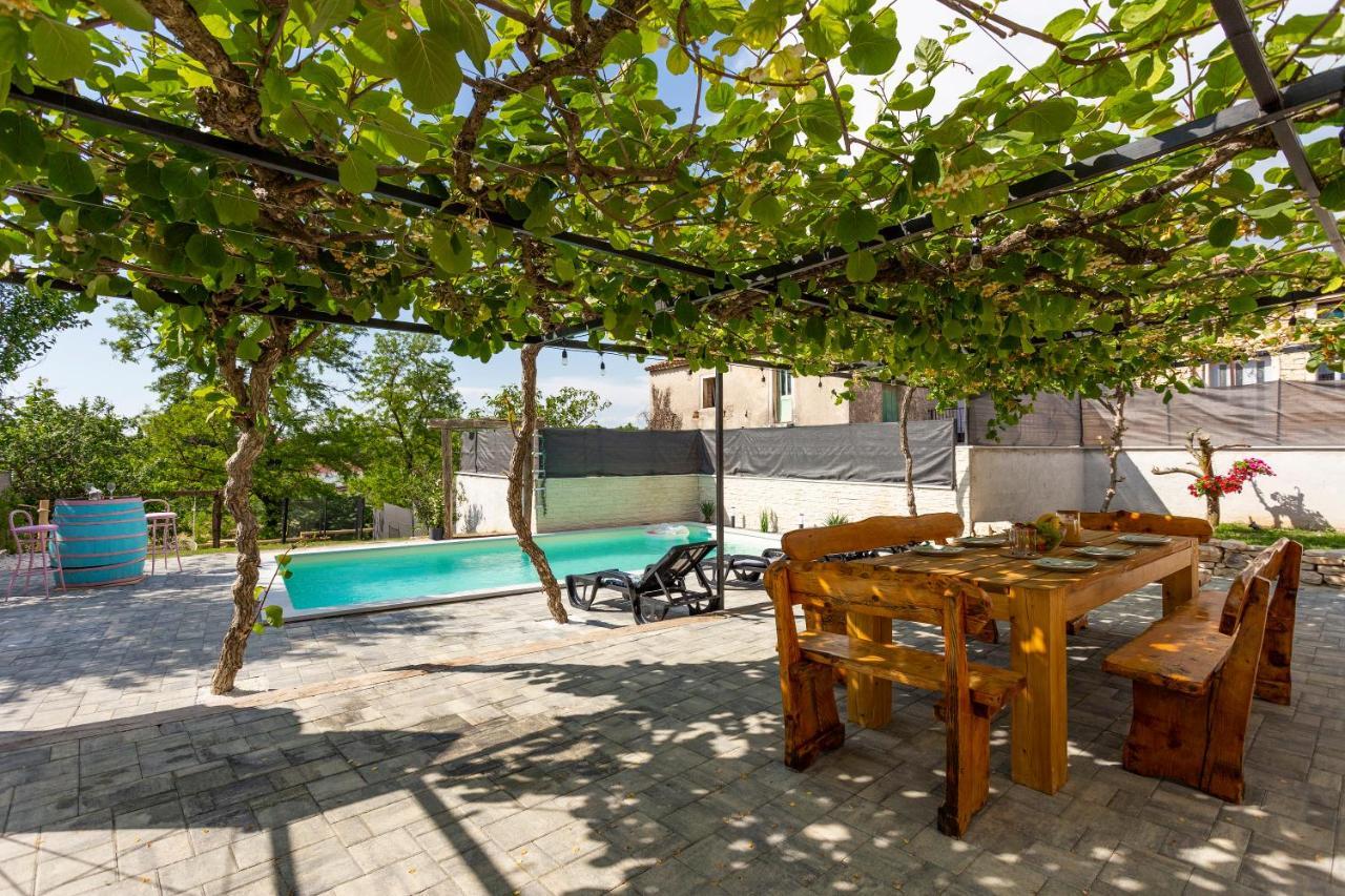 House With Pool Poli Stare Nuoni Villa Zminj Bagian luar foto